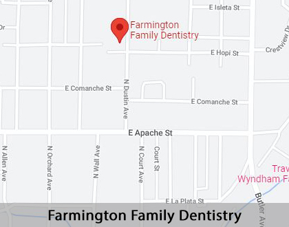 Map image for Dental Center in Farmington, NM